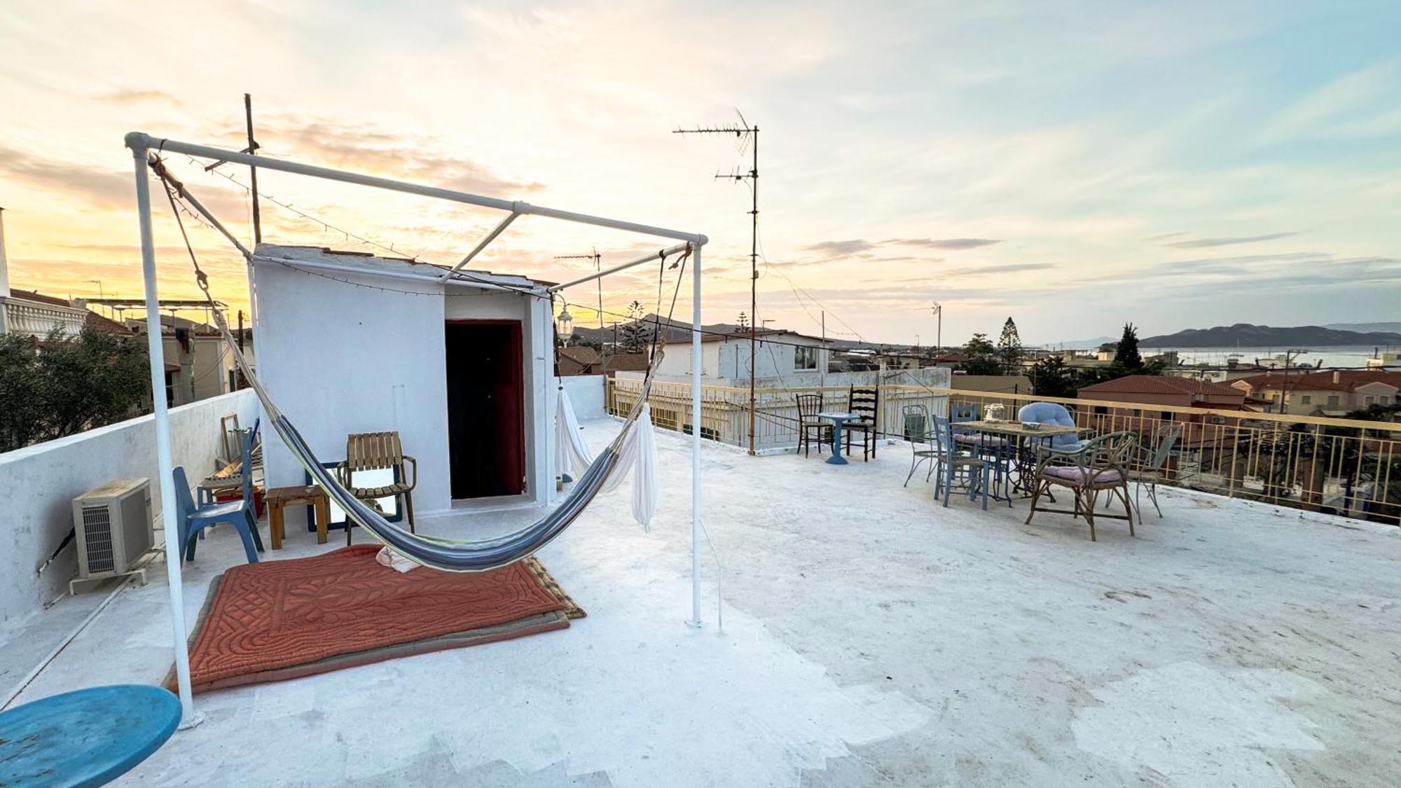 Appartement Vue Sur Mer Soul Family, Egine Aegina Exterior foto