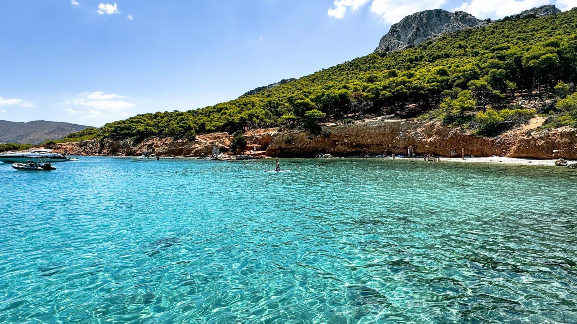 Appartement Vue Sur Mer Soul Family, Egine Aegina Exterior foto